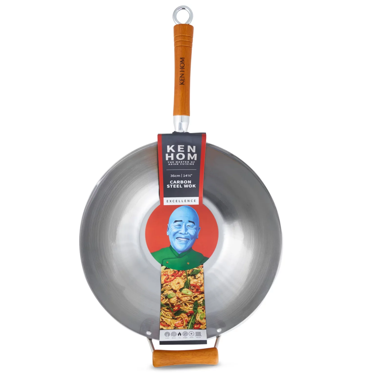 Wok en acier au carbone
