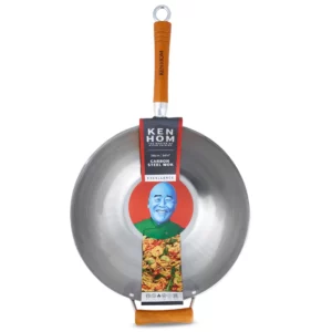 Wok en acier au carbone